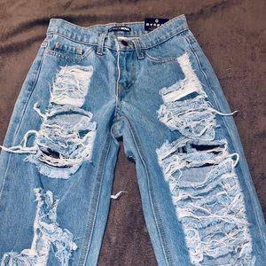 Fashion Nova Ripped Booty Jeans